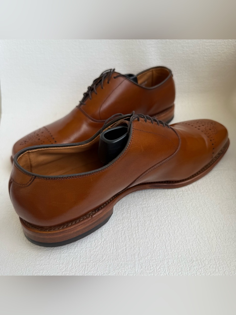 Allen Edmonds Dryden Men’s 11.5 D Brown Leather Oxford Dress Shoes - Picture 2 of 9
